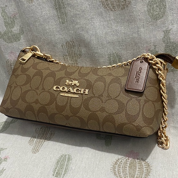 Coach Monogram Chain Crossbody Bag - Picture 2 of 7